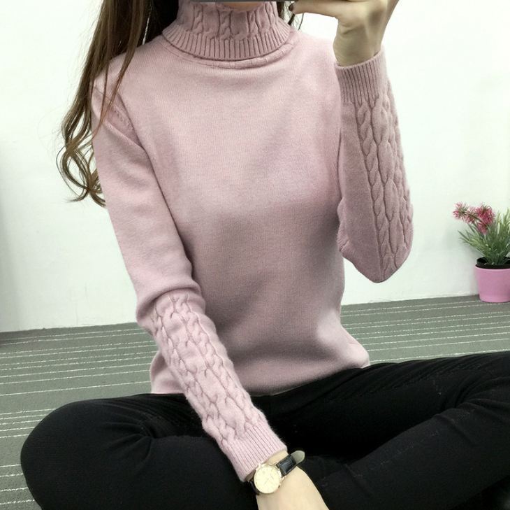 Women's Turtleneck Sweater Pullover Thickened