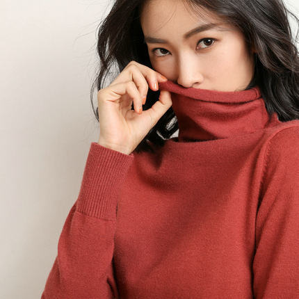 Turtleneck pullover sweater