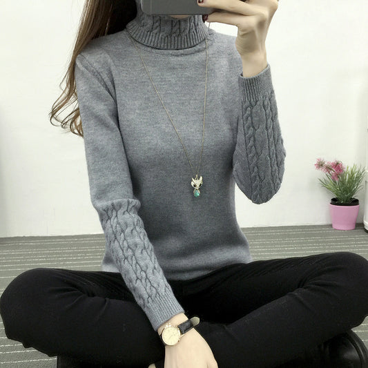 Women's Turtleneck Sweater Pullover Thickened