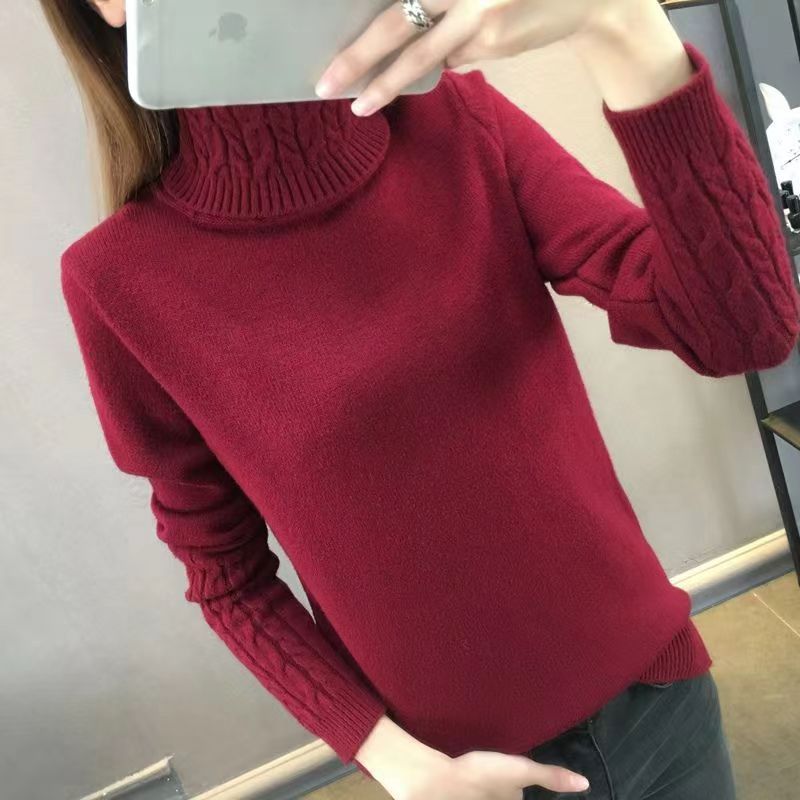 Women's Turtleneck Sweater Pullover Thickened