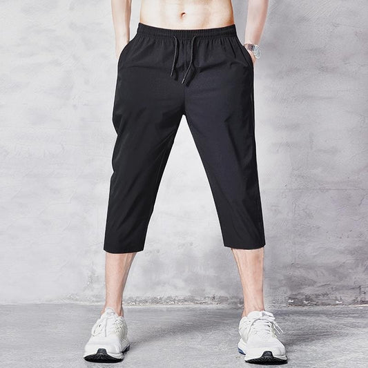 Cropped Pants Summer Thin Slim-fit Pants Men's Casual